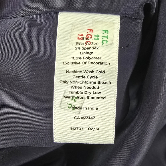 Talbots Blue Paisley Print Fit n' Flare Dress Pockets Size 4P Careerwear - Picture 12 of 12